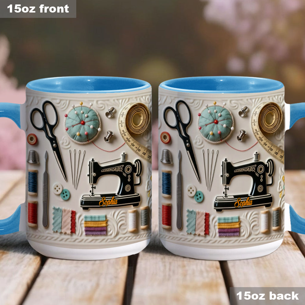 Love Sewing - Personalized Sewing Accent Mug