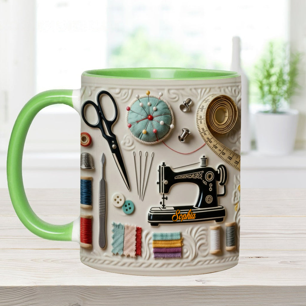 Love Sewing - Personalized Sewing Accent Mug
