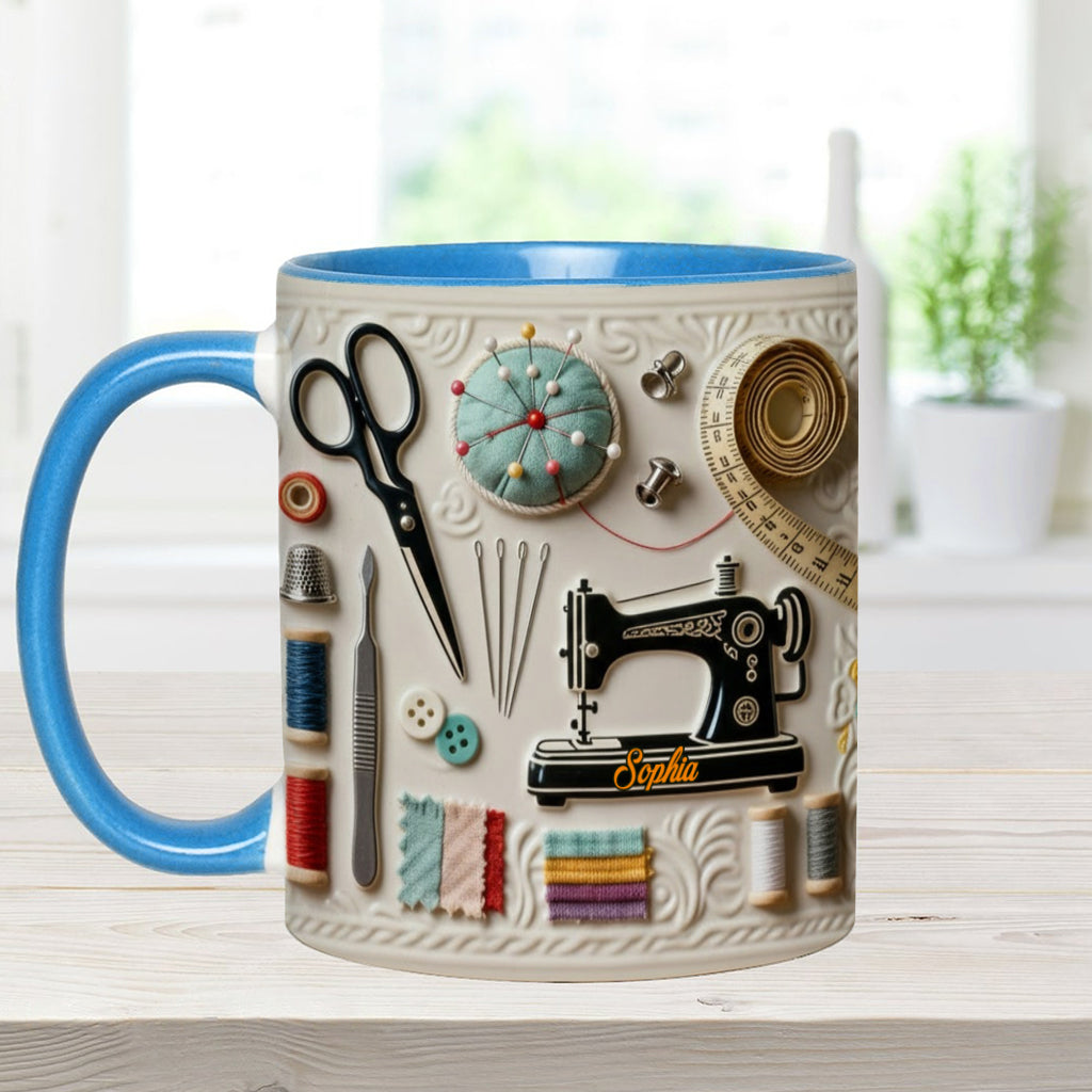 Love Sewing - Personalized Sewing Accent Mug