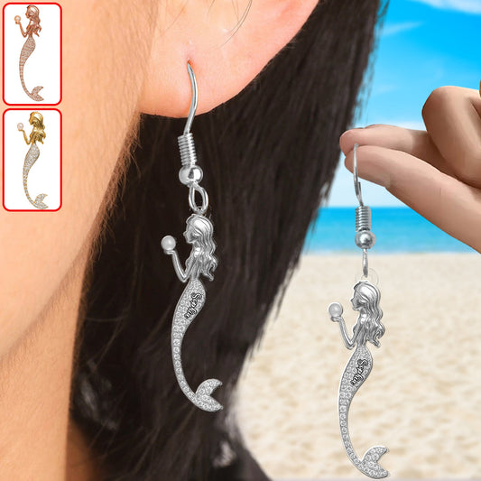 Elegant Mermaid - Personalized Sea Lover Earrings
