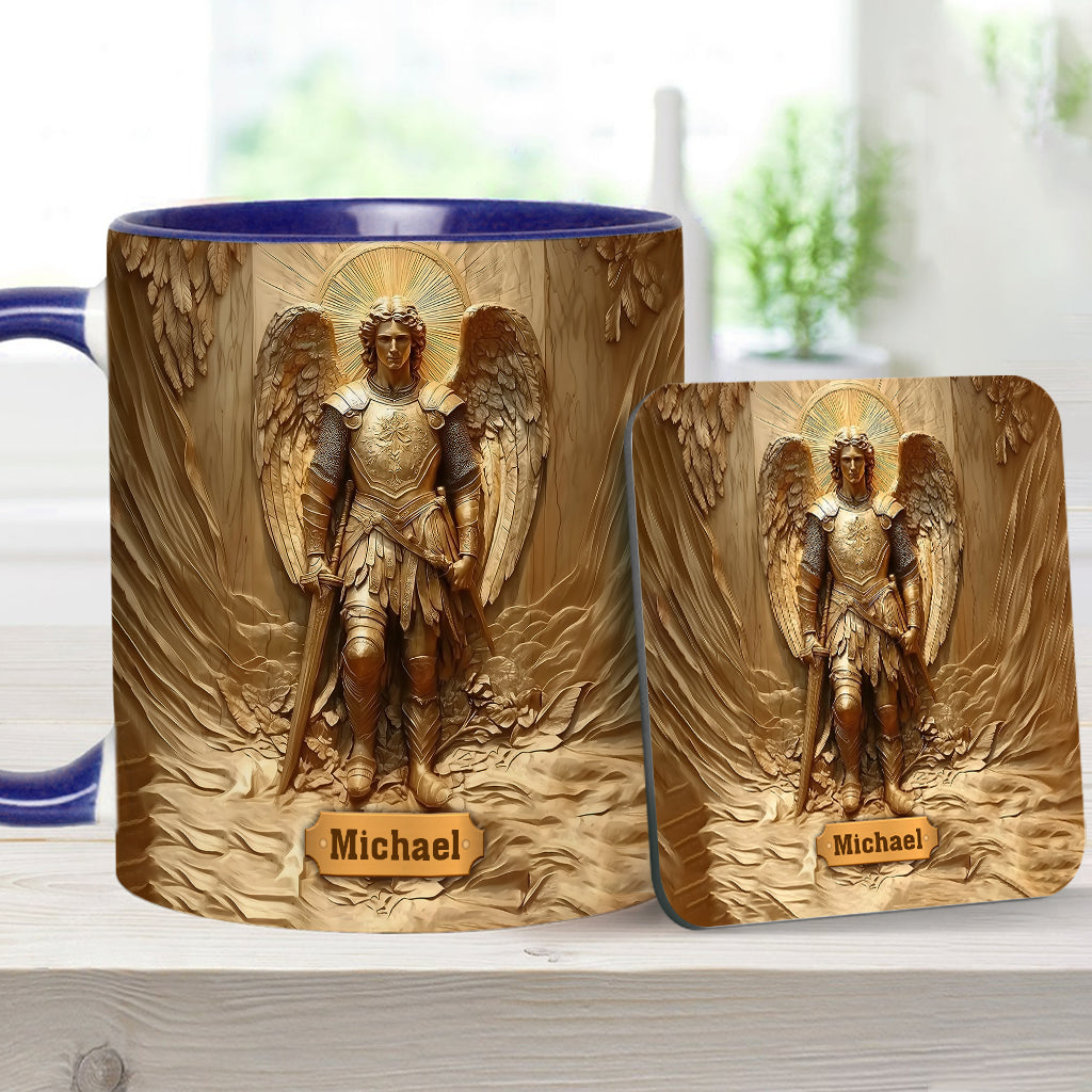 Archangel Michael - Personalized Christian Accent Mug