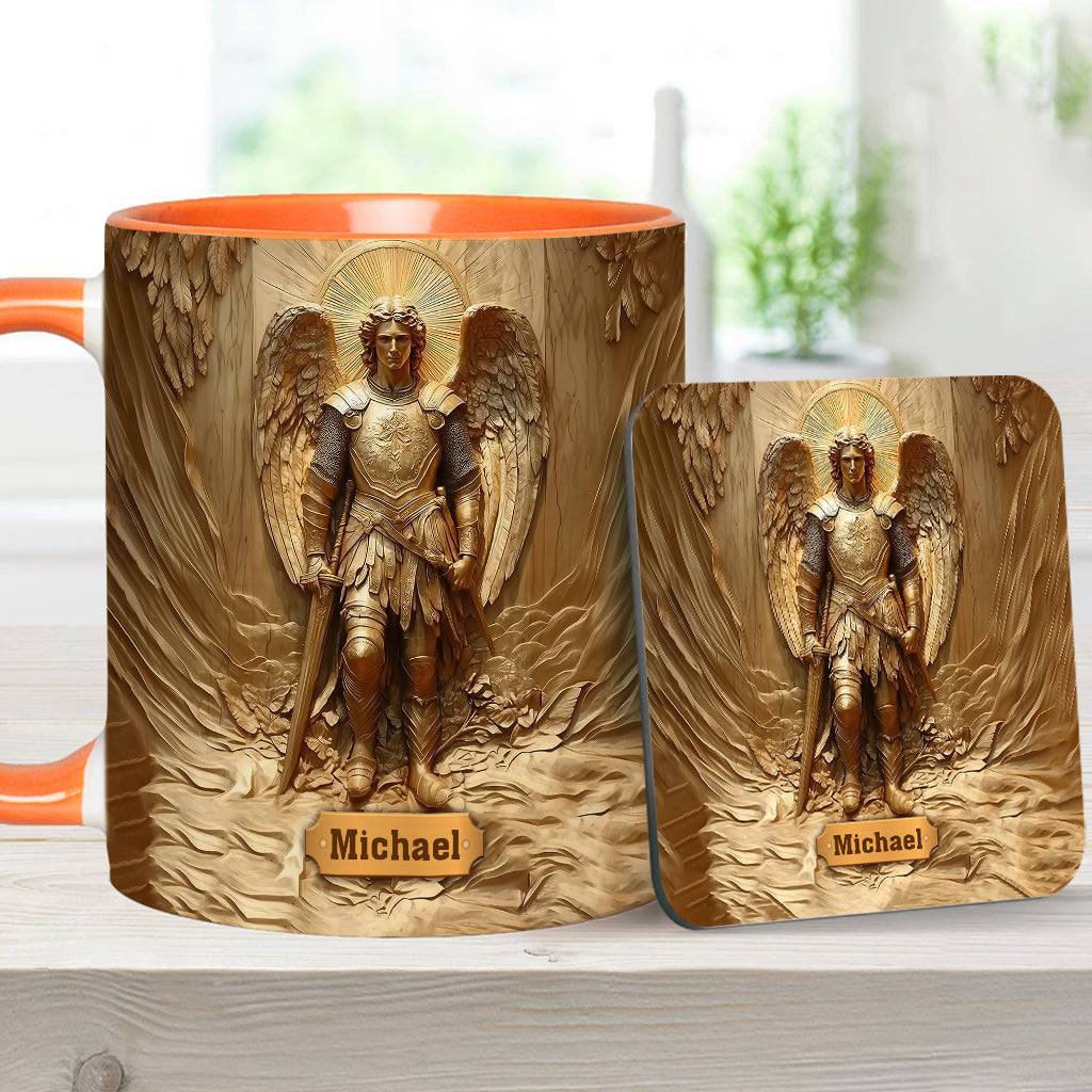 Archangel Michael - Personalized Christian Accent Mug