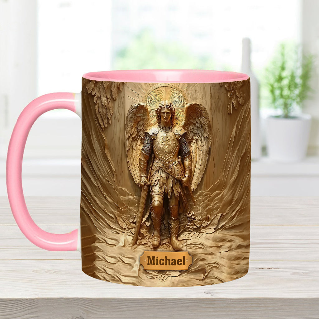 Archangel Michael - Personalized Christian Accent Mug