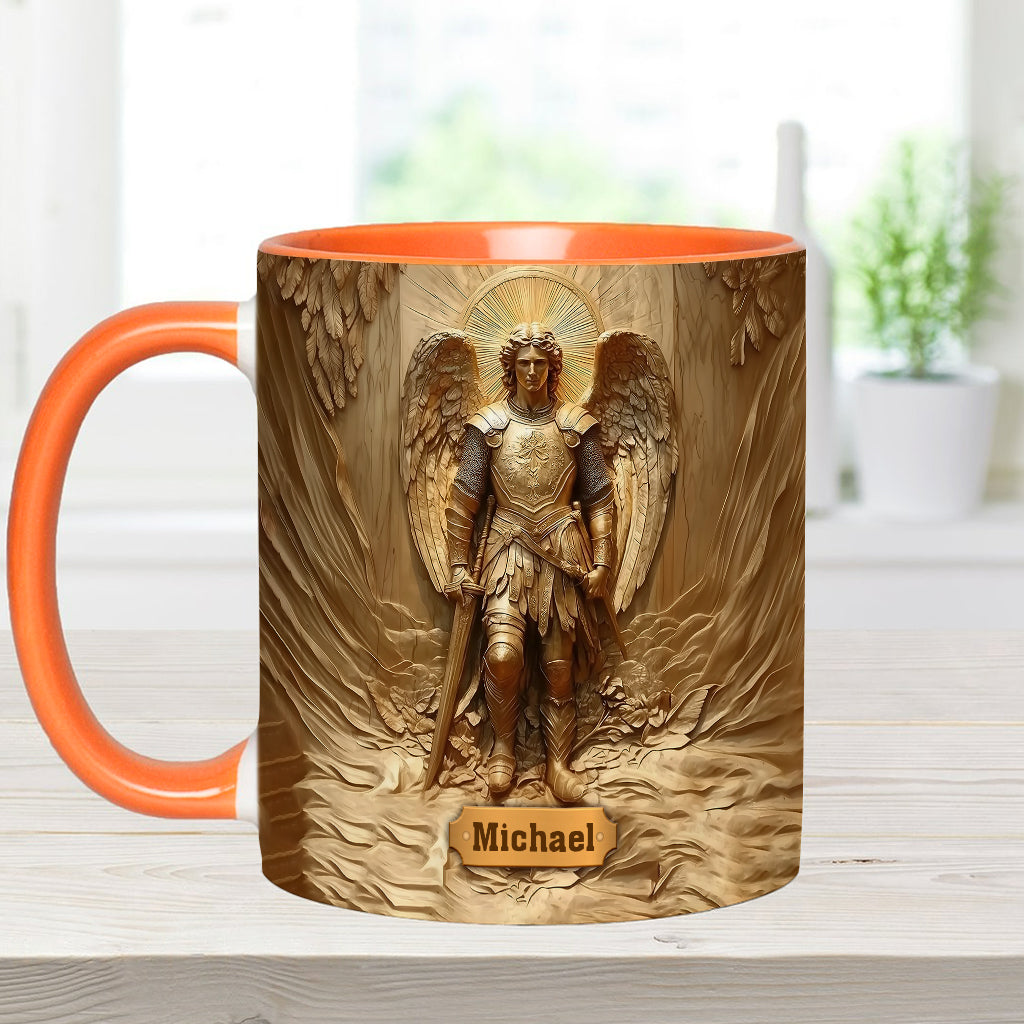 Archangel Michael - Personalized Christian Accent Mug