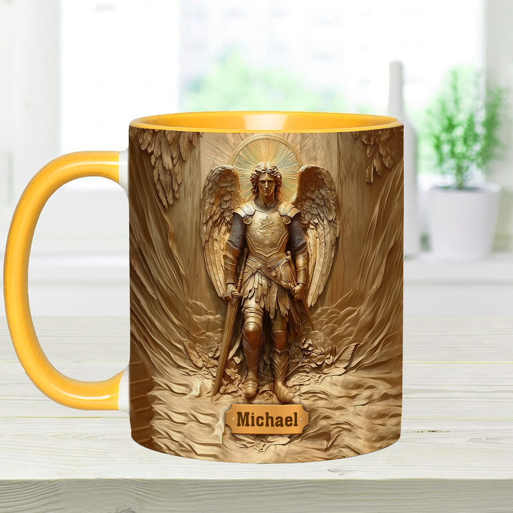 Archangel Michael - Personalized Christian Accent Mug