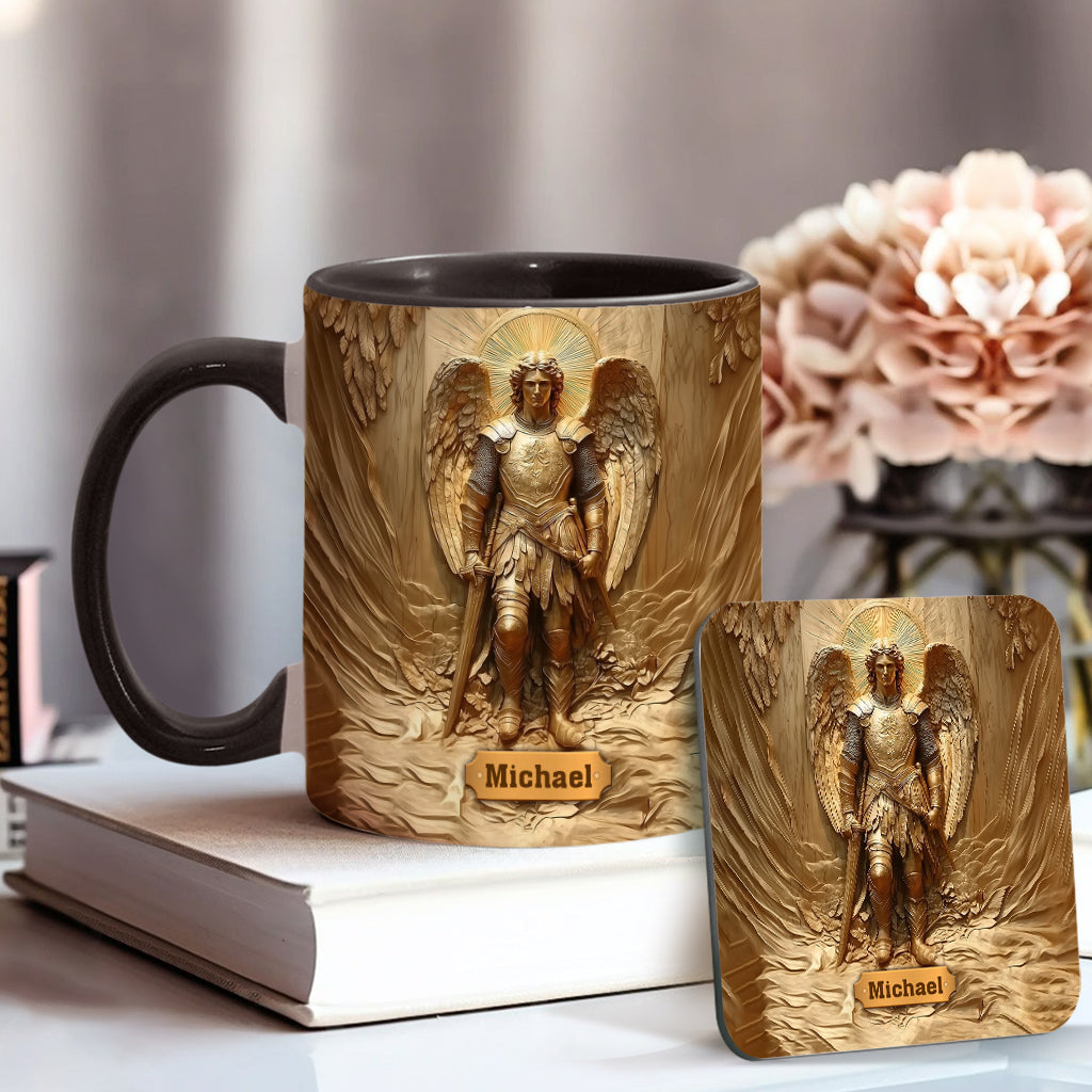 Archangel Michael - Personalized Christian Accent Mug