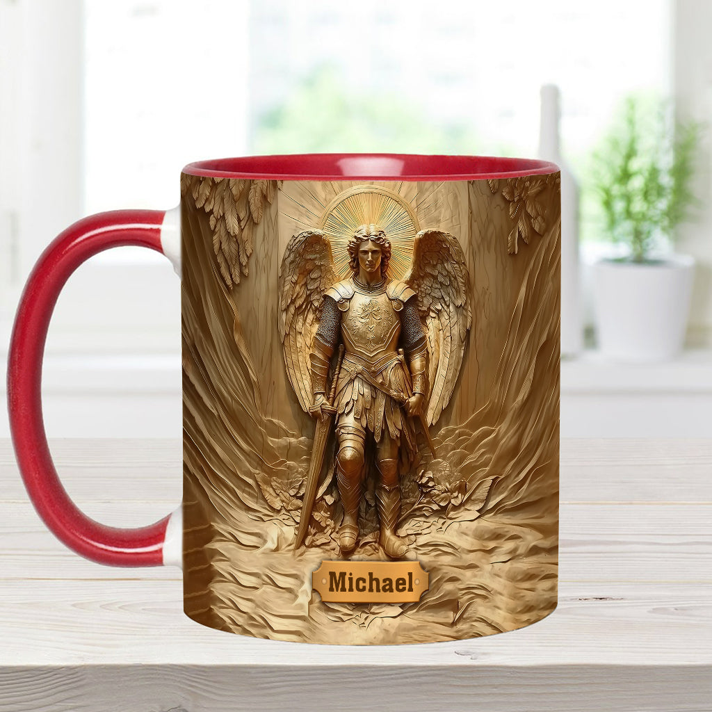 Archangel Michael - Personalized Christian Accent Mug