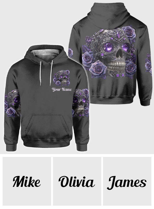 Sparkle Skull - Personalized Skull All Over Shirt