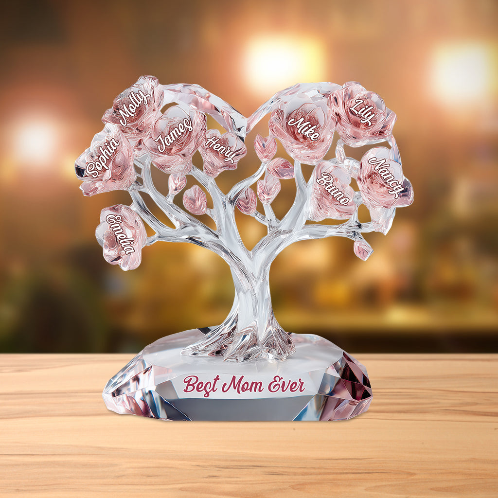 Best Mom Ever - Personalized Mother Custom Shaped Acrylic Plaque