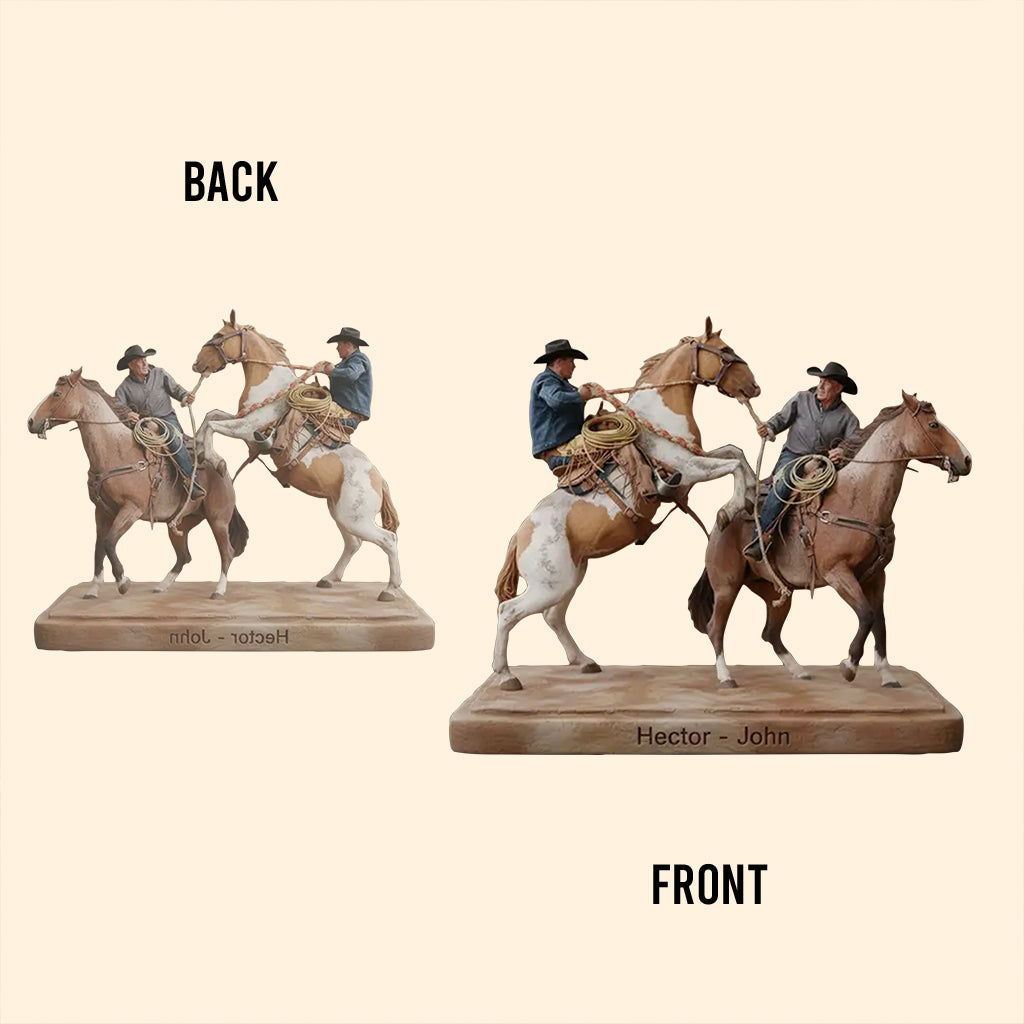 Strong Cowboys - Personalized Western Outfit Custom Shaped Acrylic Plaque