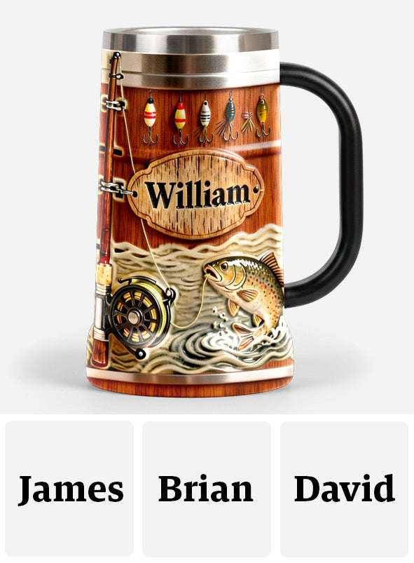 Tackle & Lure - Personalized Fishing Beer Stein