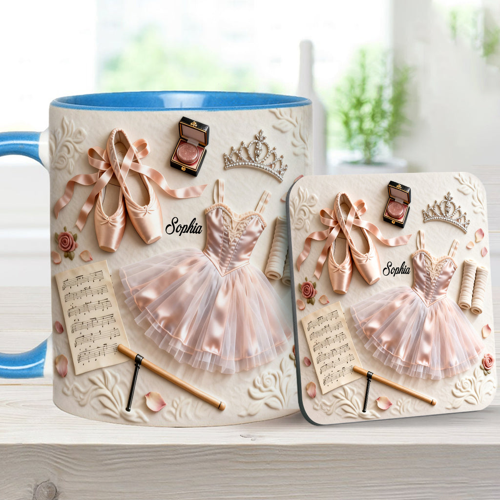 Love Ballet - Personalized Ballet Accent Mug & Coaster