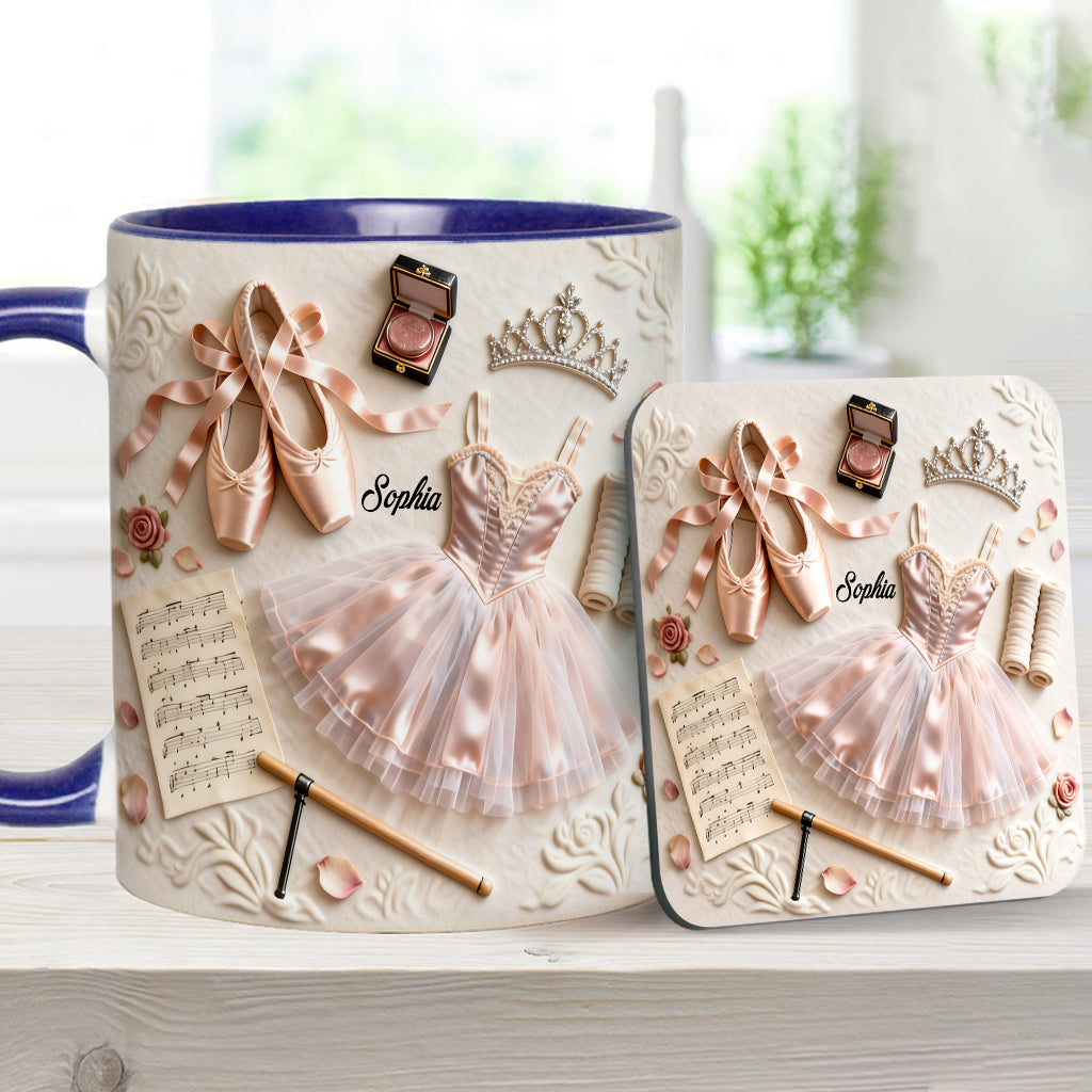 Love Ballet - Personalized Ballet Accent Mug & Coaster