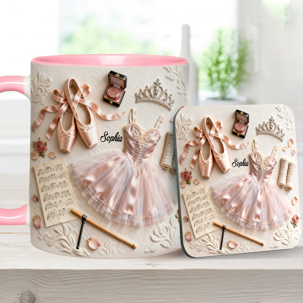 Love Ballet - Personalized Ballet Accent Mug & Coaster