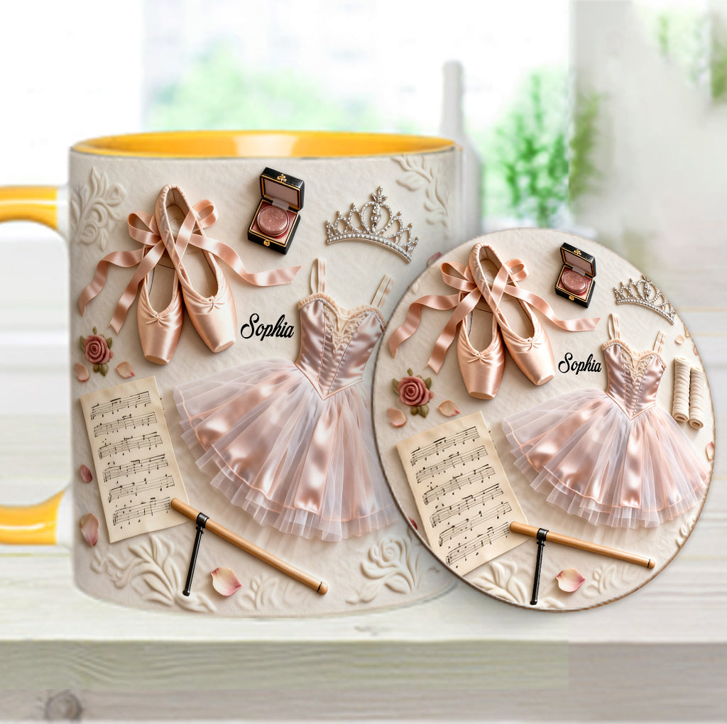 Love Ballet - Personalized Ballet Accent Mug & Coaster