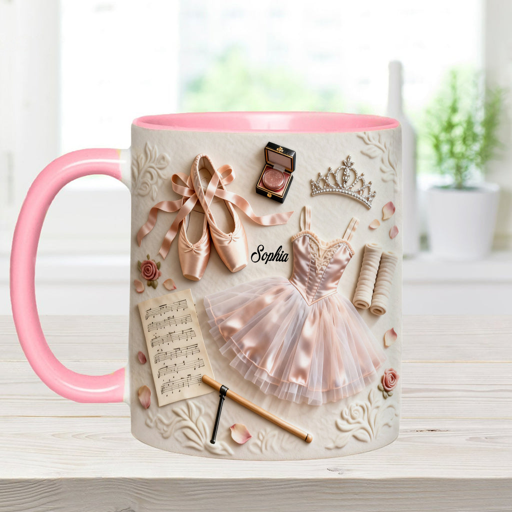 Love Ballet - Personalized Ballet Accent Mug & Coaster