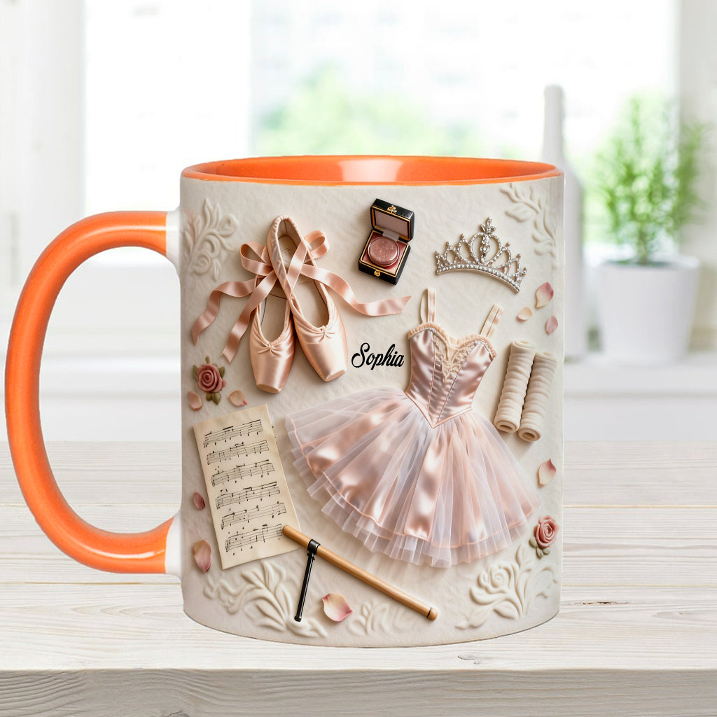 Love Ballet - Personalized Ballet Accent Mug & Coaster