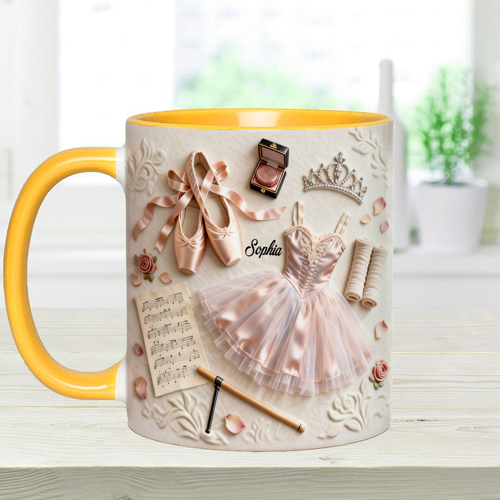 Love Ballet - Personalized Ballet Accent Mug & Coaster
