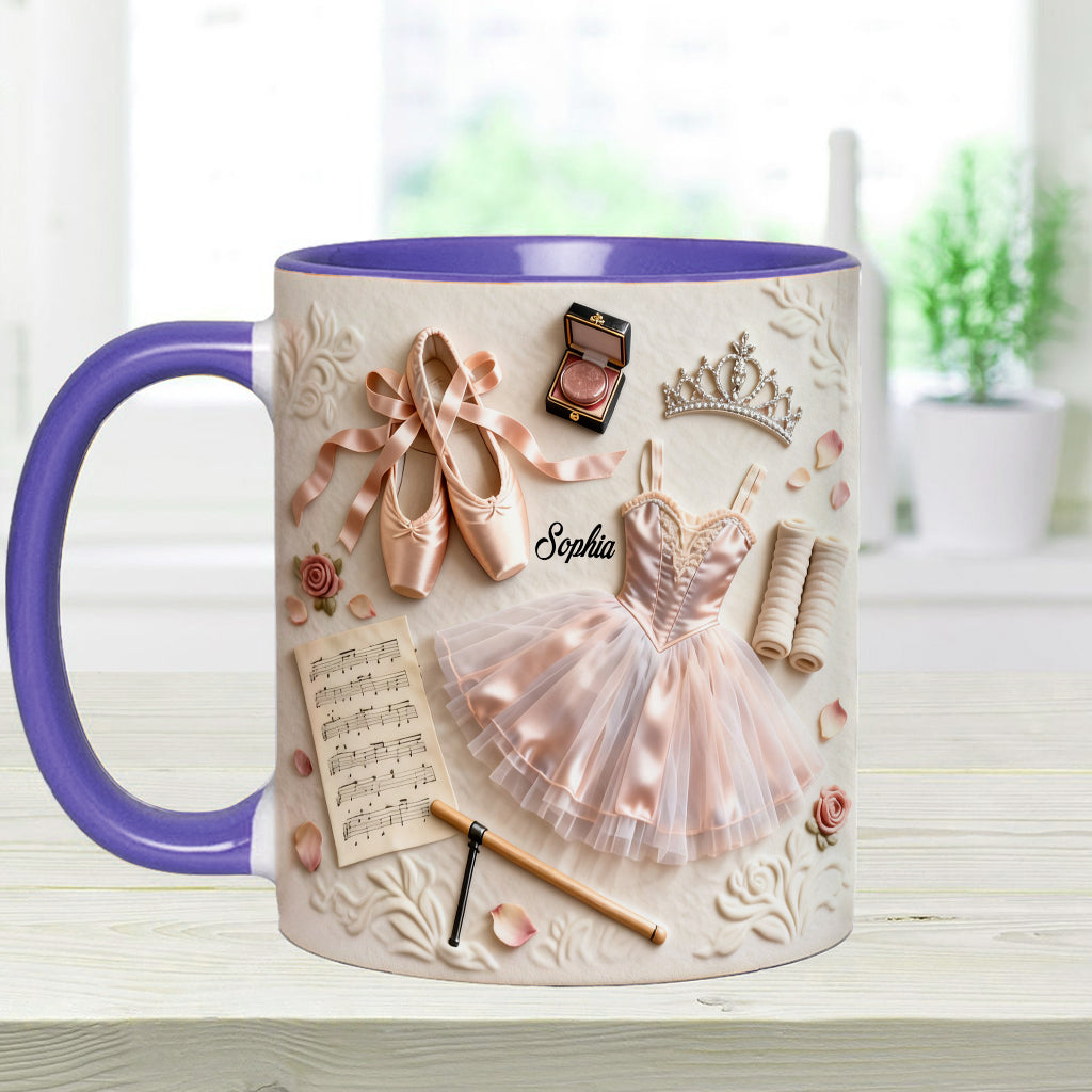 Love Ballet - Personalized Ballet Accent Mug & Coaster