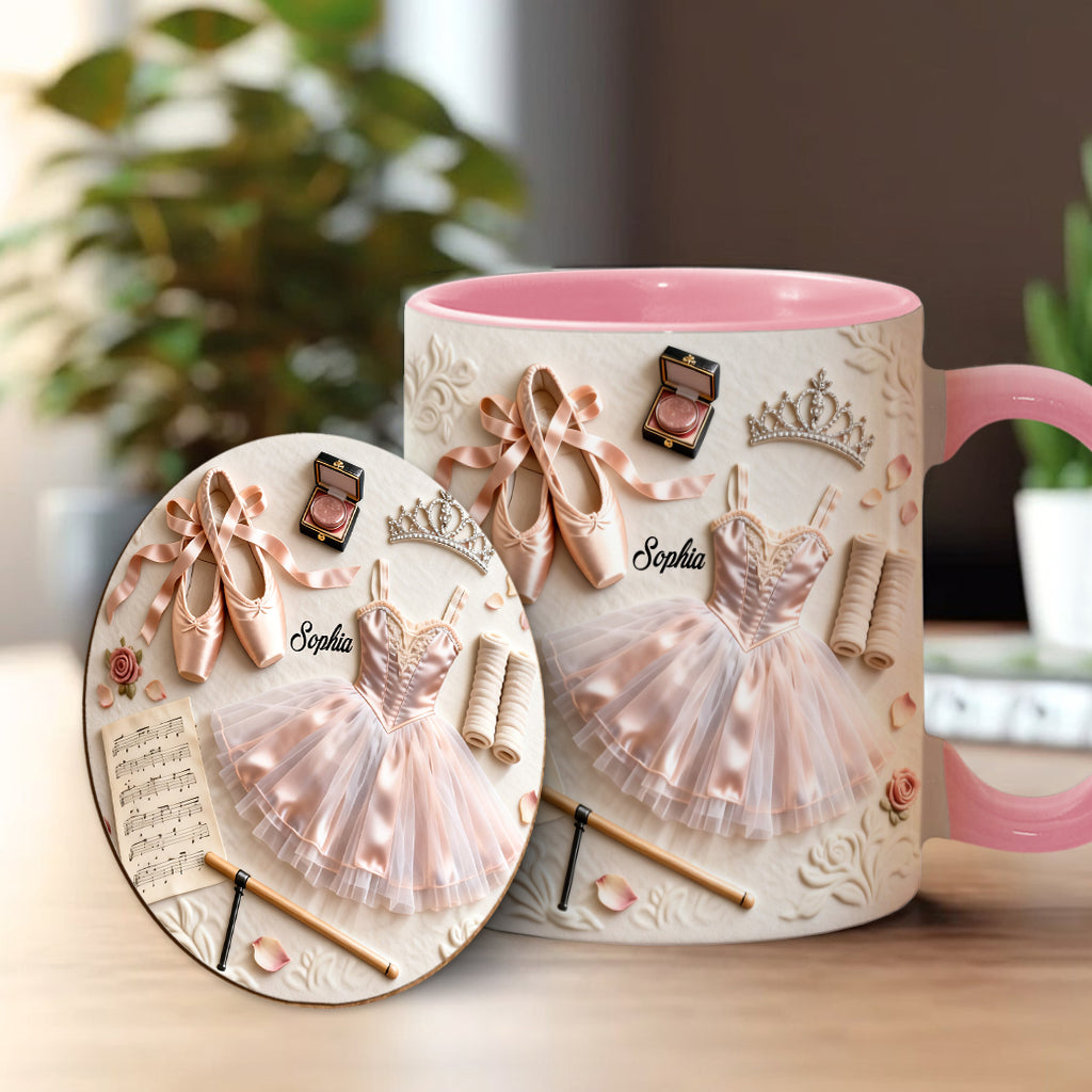 Love Ballet - Personalized Ballet Accent Mug & Coaster