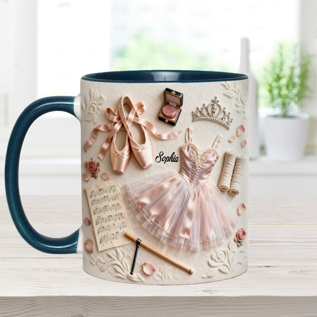 Love Ballet - Personalized Ballet Accent Mug & Coaster