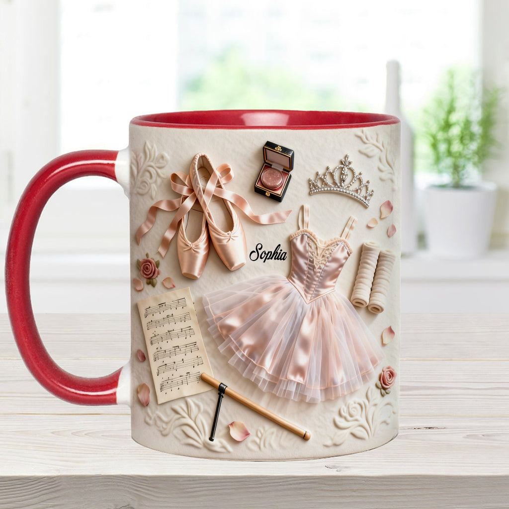 Love Ballet - Personalized Ballet Accent Mug & Coaster