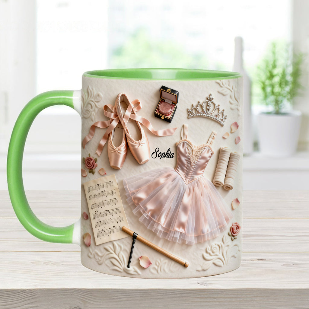 Love Ballet - Personalized Ballet Accent Mug & Coaster
