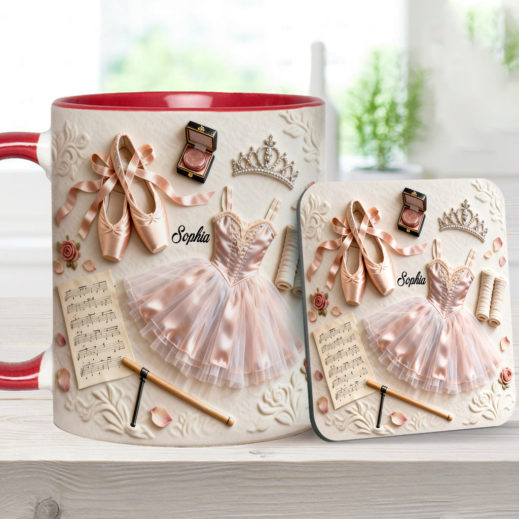 Love Ballet - Personalized Ballet Accent Mug & Coaster