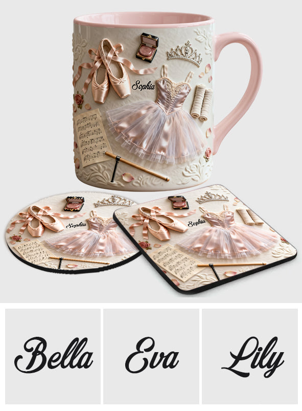 Love Ballet - Personalized Ballet Accent Mug & Coaster
