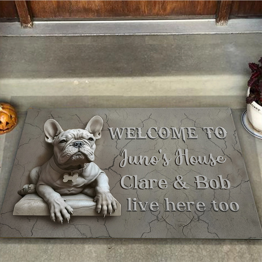 French Bulldog - Personalized French Bulldog Doormat