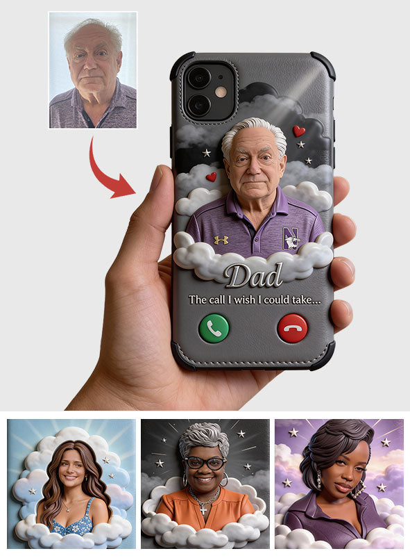 The Call I Wish I Could Take... - Personalized Memorial Leather Phone Case