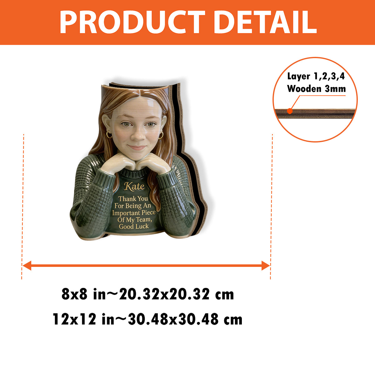 Don't Forget The Different That You Make - Personalized Colleague Wooden Desk Organizer