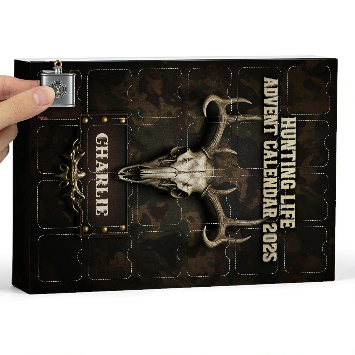 Hunting Life - Personalized Hunting Advent Calendar With Ornaments