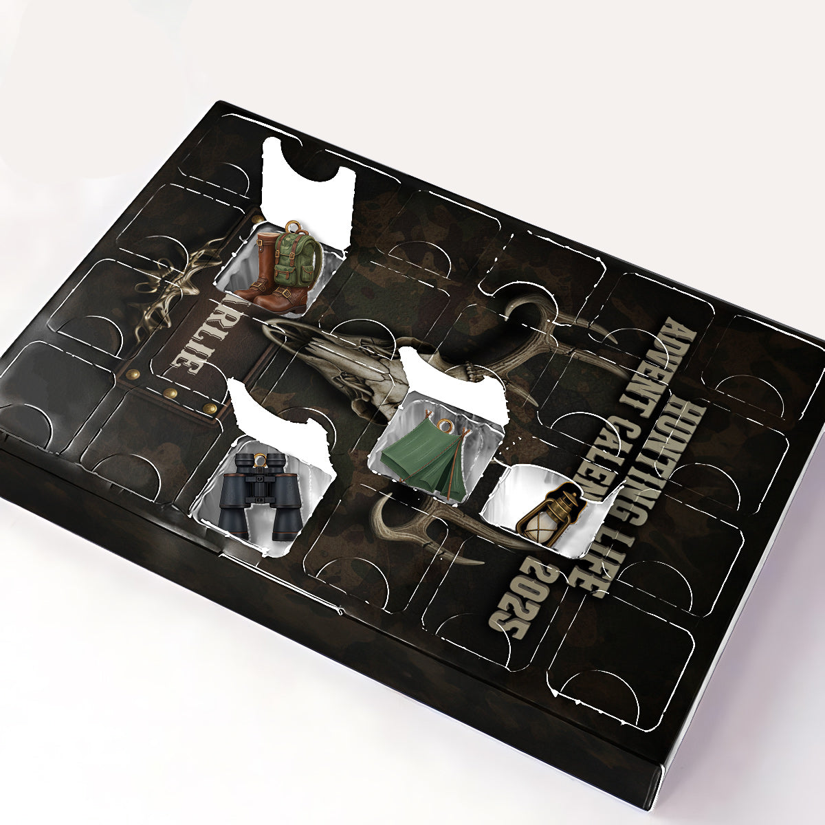 Hunting Life - Personalized Hunting Advent Calendar With Ornaments