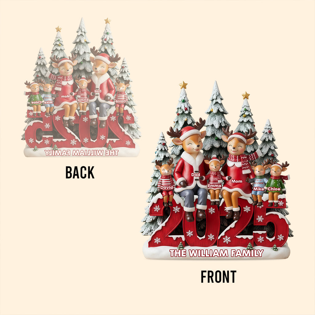 Happy Family - Personalized Family Custom Shaped Acrylic Plaque