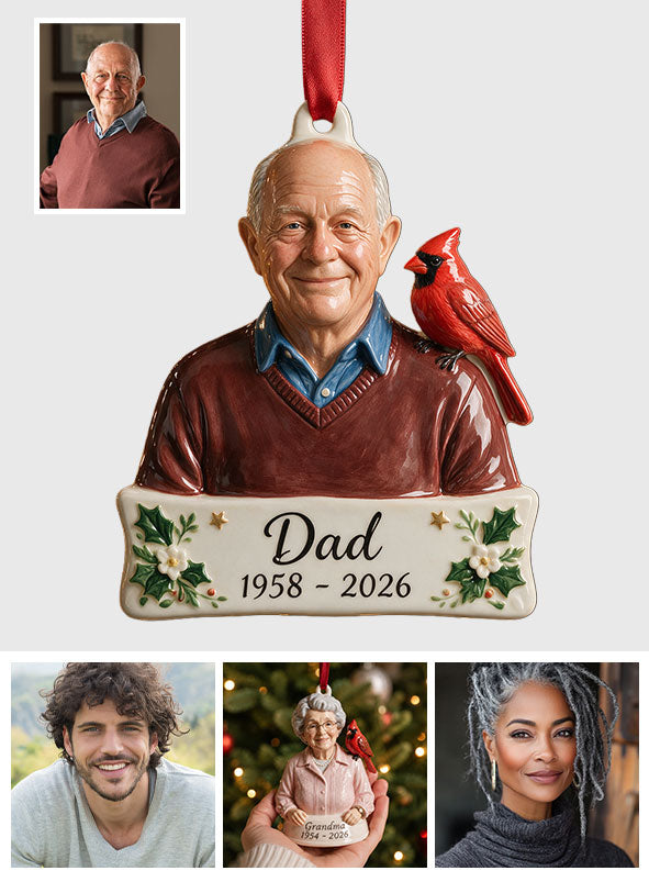 In Loving Memory - Personalized Memorial Premium 3D Ornament