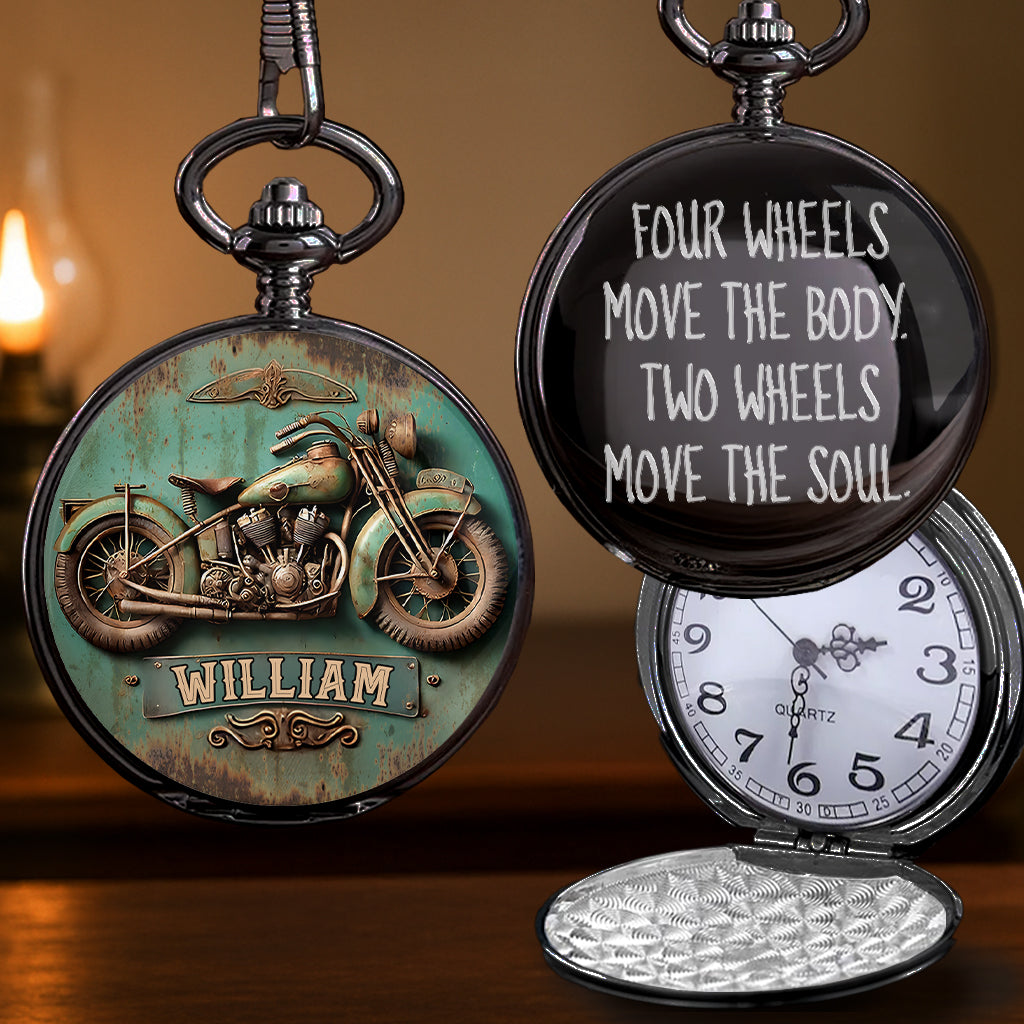 Motorcycle Lover - Personalized Biker Pocket Watch