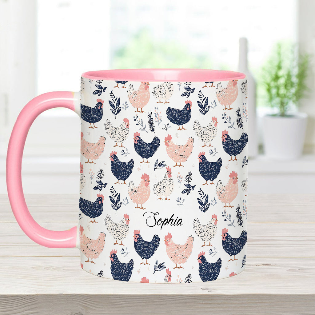 Cute Chicken - Personalized Chicken Accent Mug