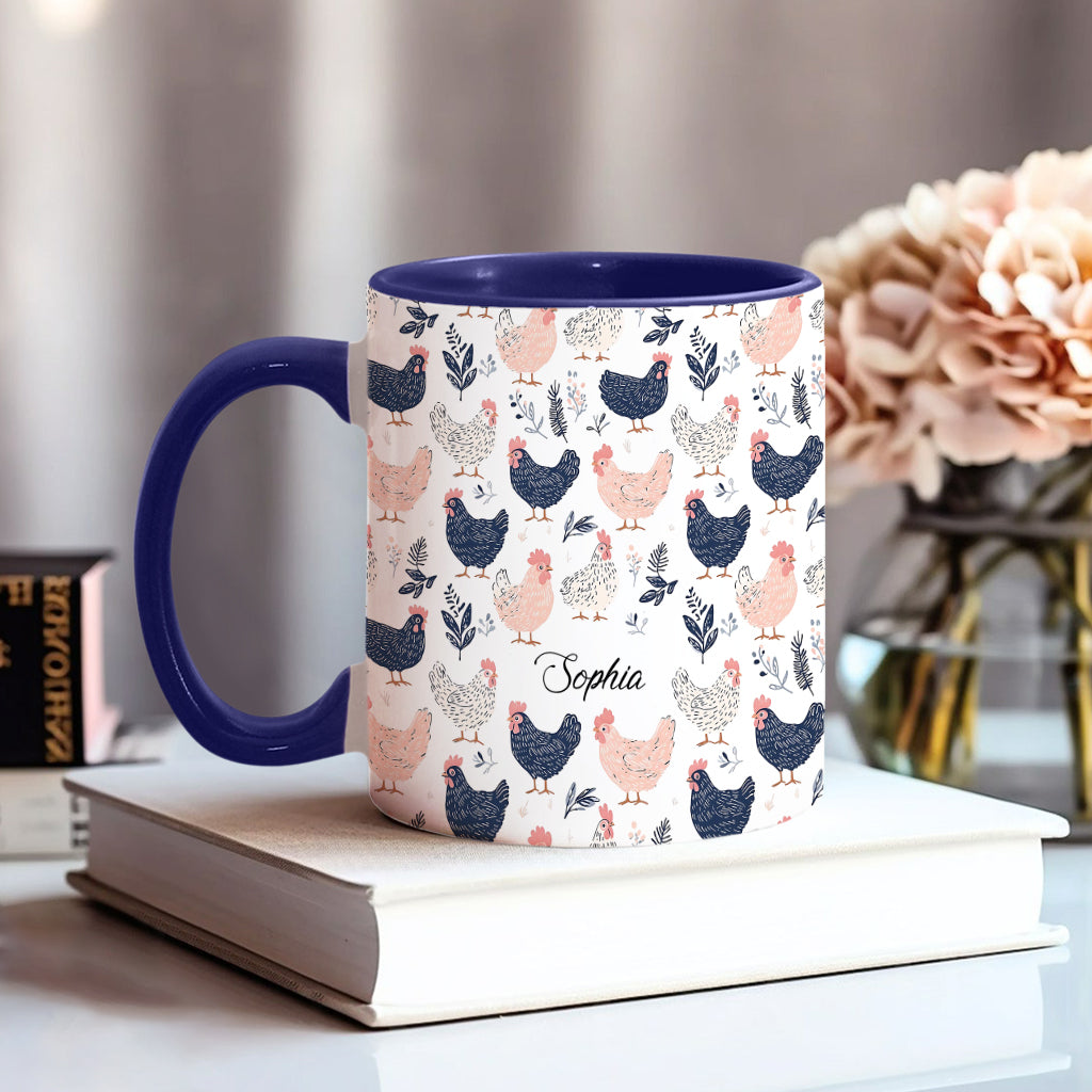 Cute Chicken - Personalized Chicken Accent Mug