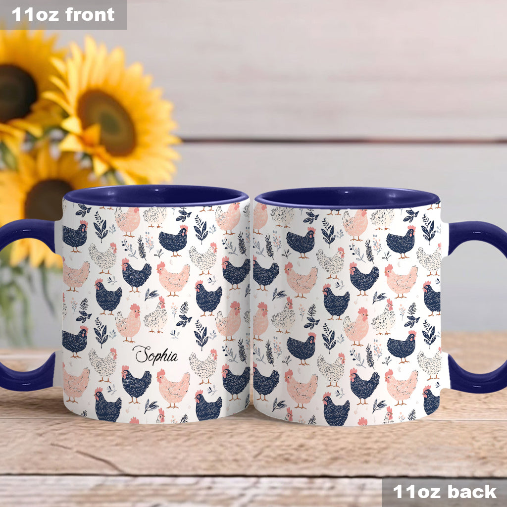 Cute Chicken - Personalized Chicken Accent Mug