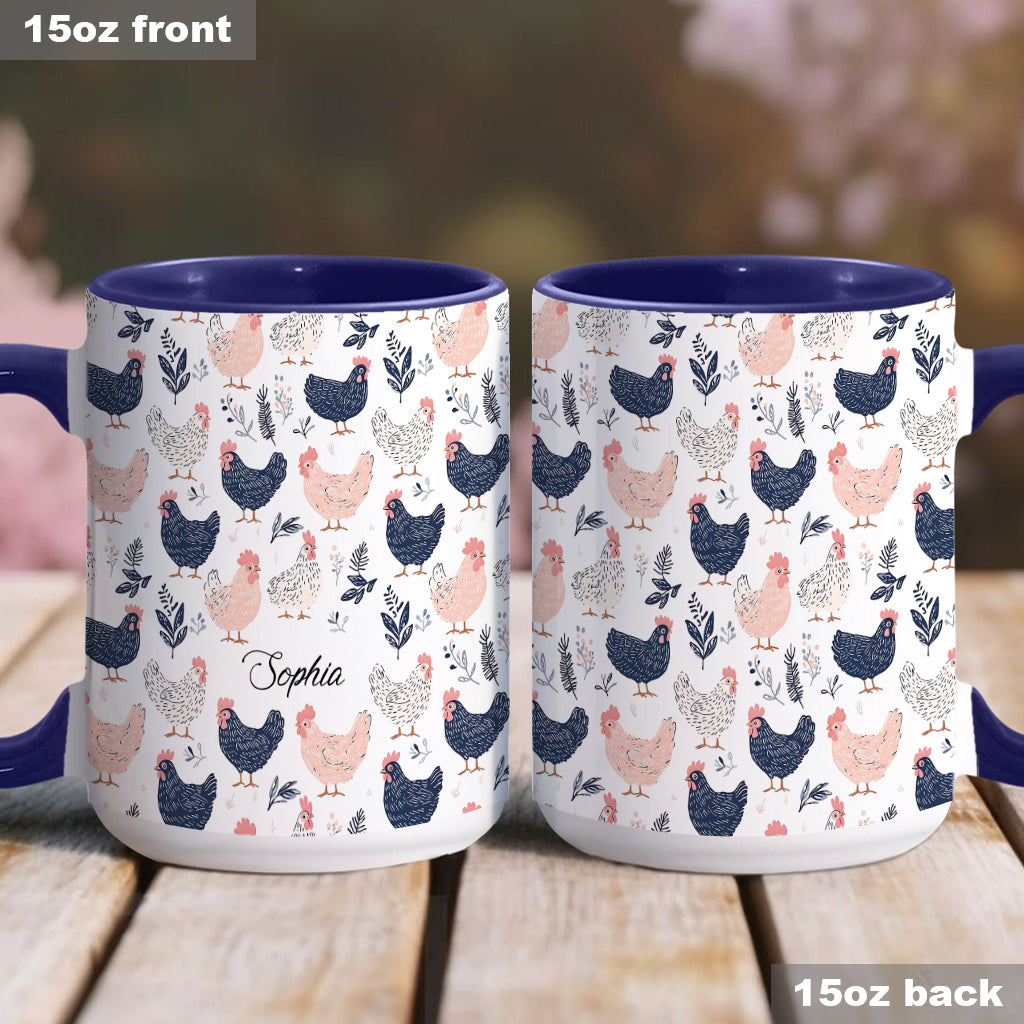 Cute Chicken - Personalized Chicken Accent Mug