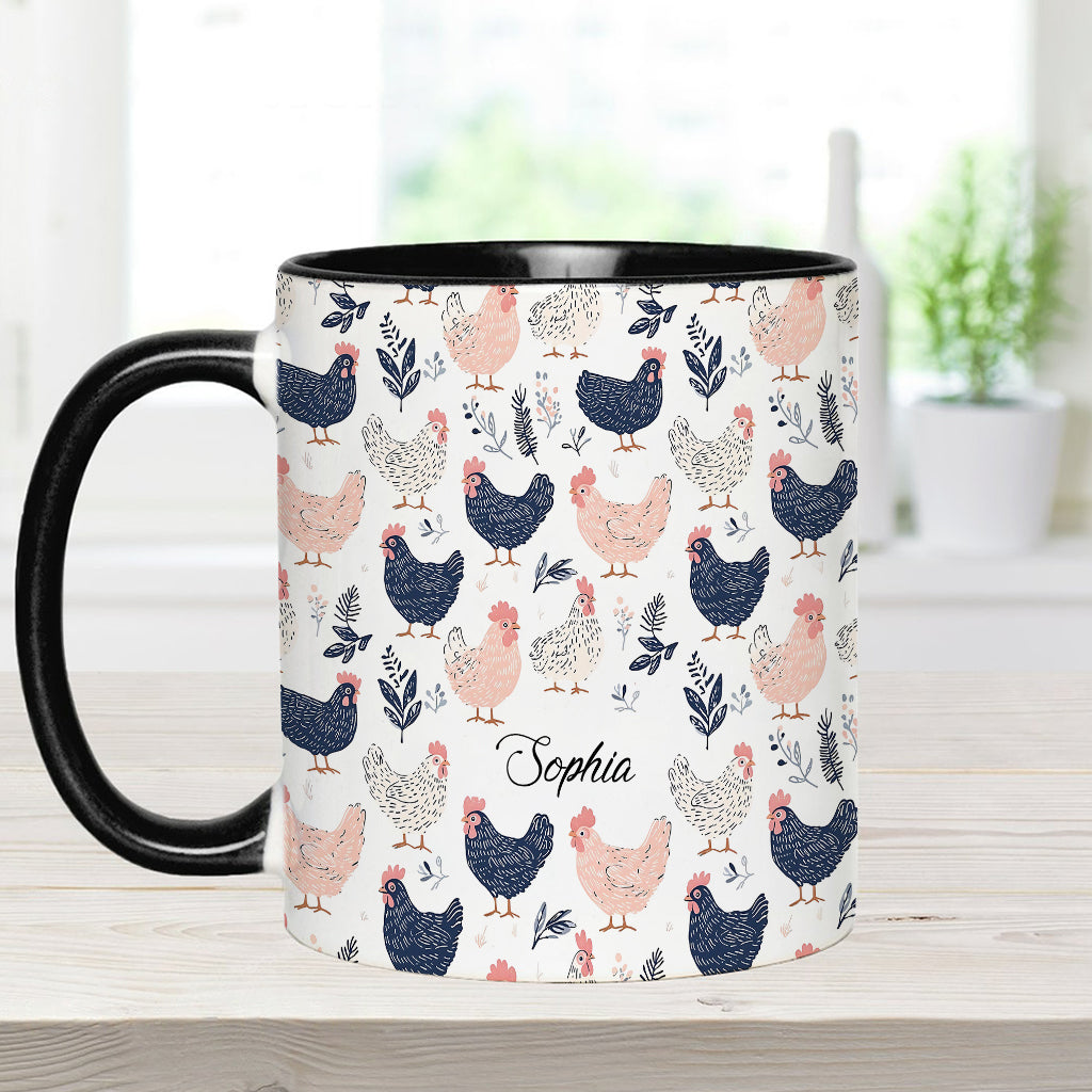 Cute Chicken - Personalized Chicken Accent Mug