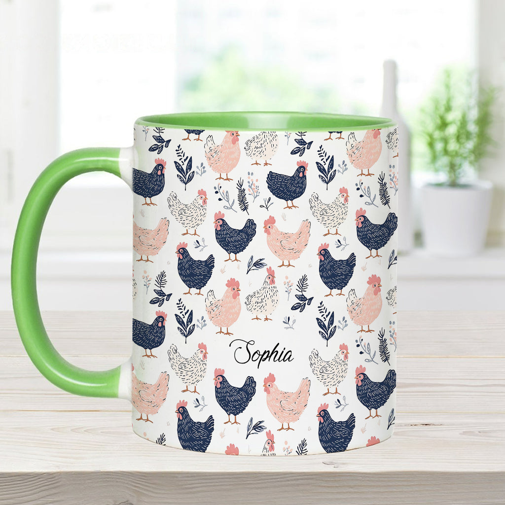 Cute Chicken - Personalized Chicken Accent Mug