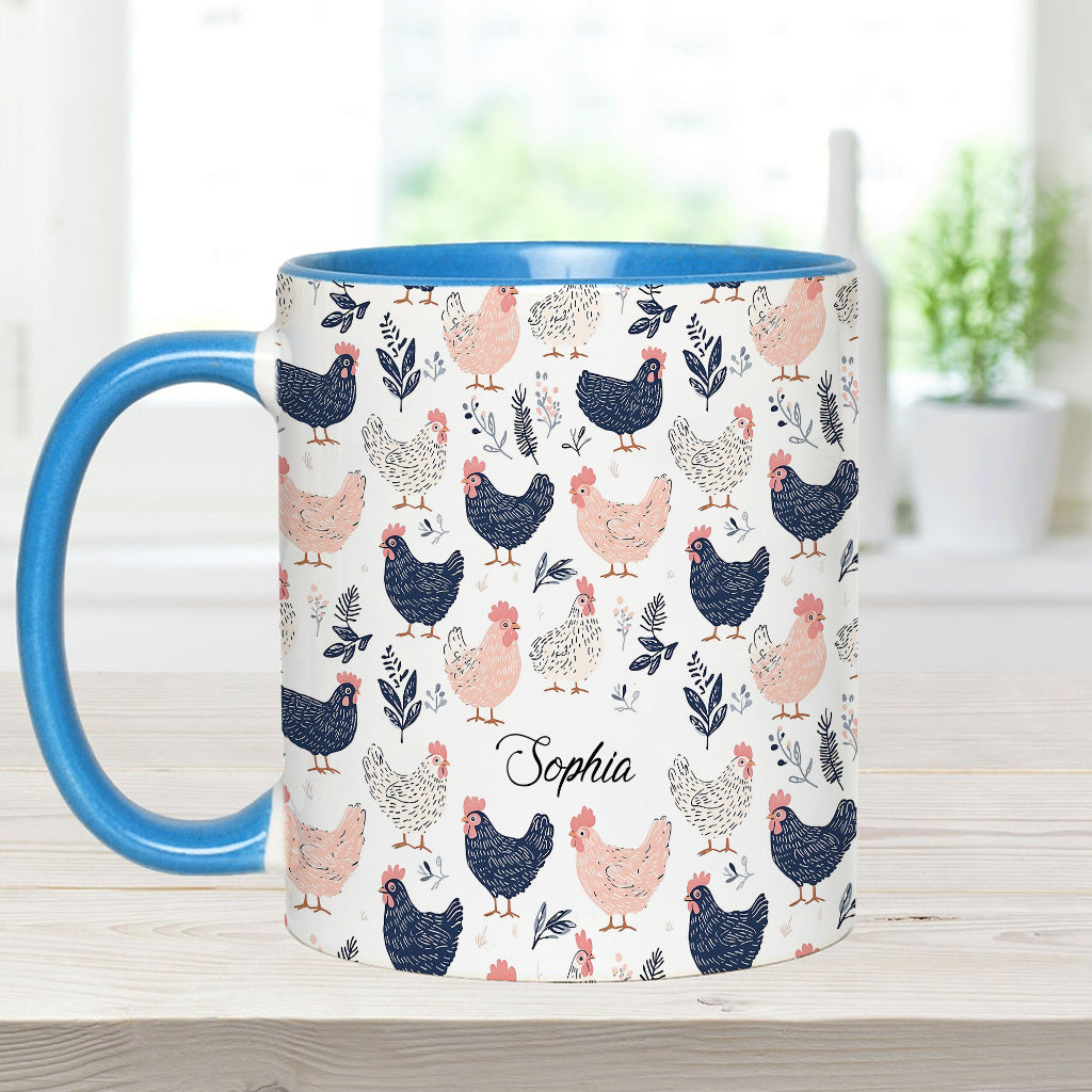 Cute Chicken - Personalized Chicken Accent Mug
