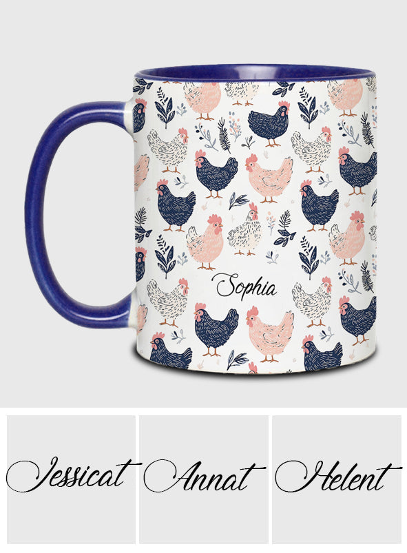 Cute Chicken - Personalized Chicken Accent Mug