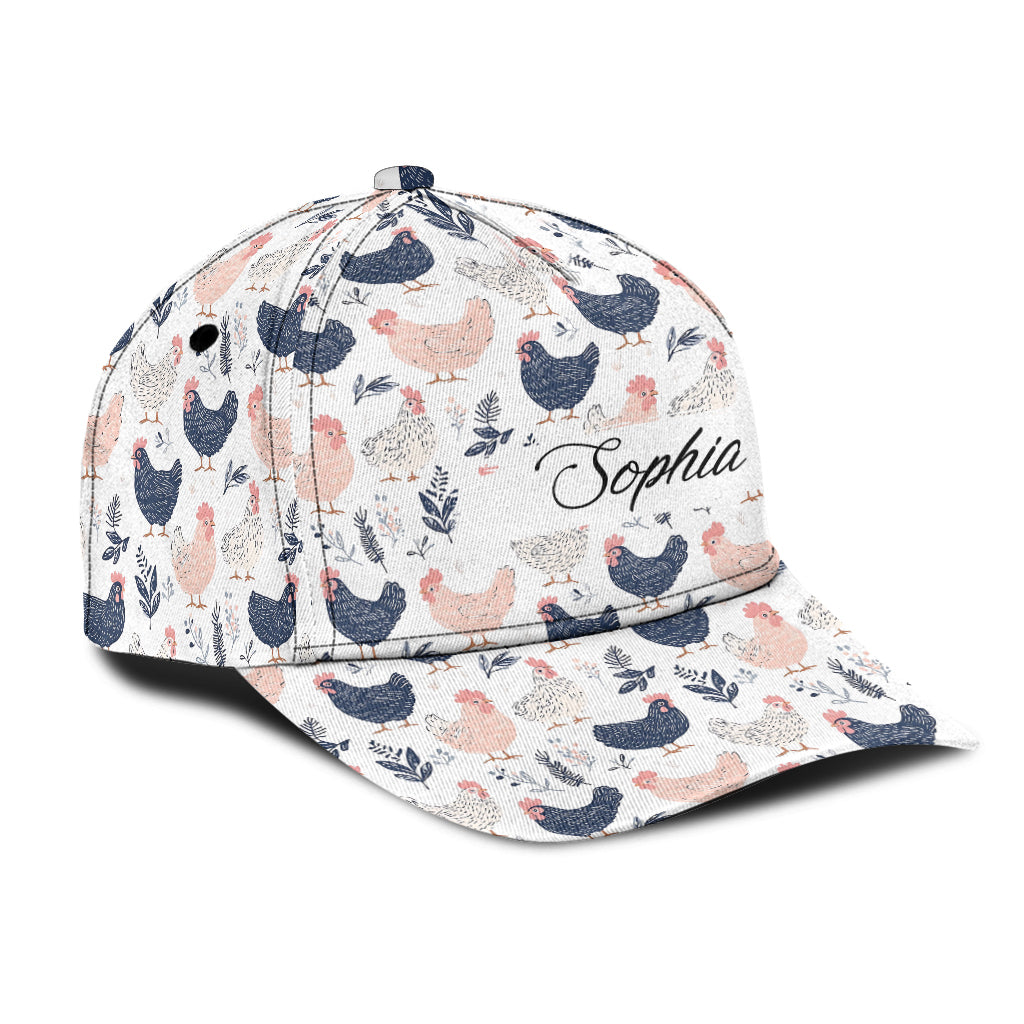 Cute Chicken - Personalized Chicken Classic Cap