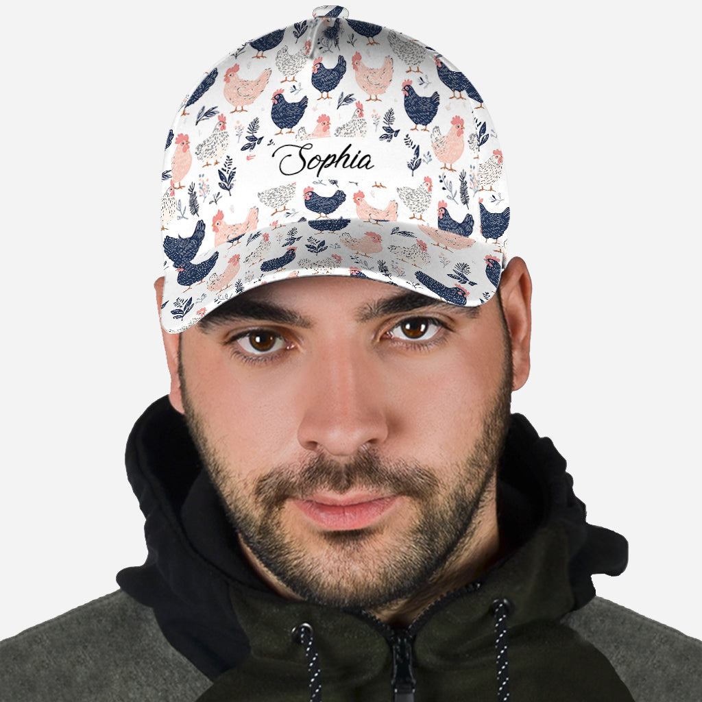 Cute Chicken - Personalized Chicken Classic Cap