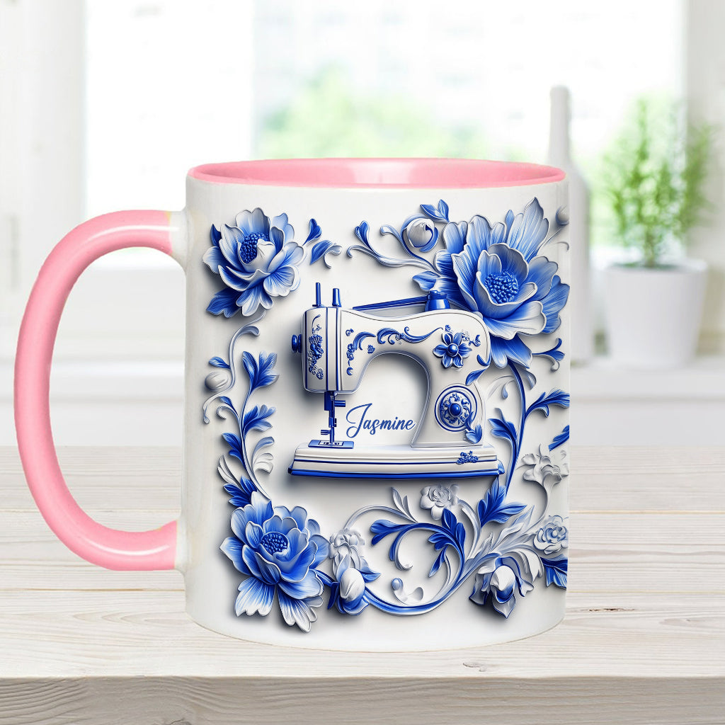 Love Sewing - Personalized Sewing Accent Mug