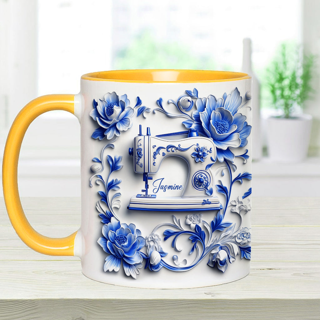 Love Sewing - Personalized Sewing Accent Mug