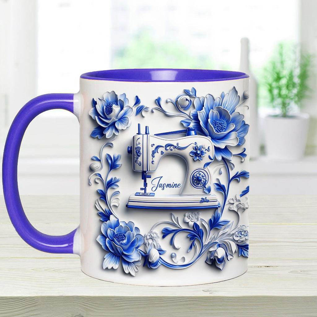 Love Sewing - Personalized Sewing Accent Mug